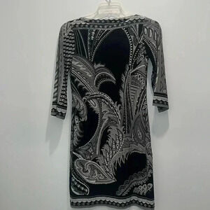 Eci New York Paisley Print 3/4 Sleeve Dress​​